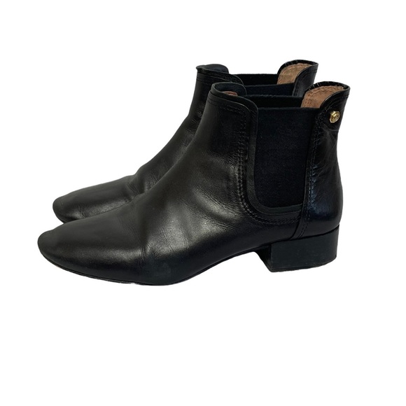 Louise Et Cie Black Leather Chelsea Boots - Picture 3 of 6